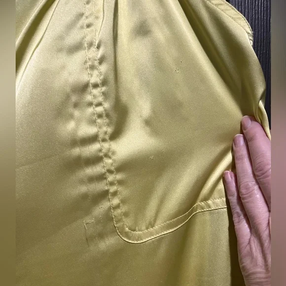 Hutch Anthropologie Satin Utility Pants - Chartreuse - PLUS 3X - HEMMED - Picture 5 of 16